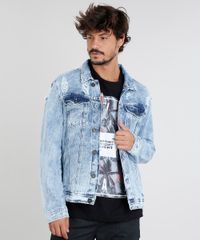 Jaqueta-Jeans-Masculina-Trucker-com-Bolsos-e-Rasgos-Azul-Claro-9449454-Azul_Claro_1 Jaqueta-Jeans-Masculina-Trucker-com-Bolsos-e-Rasgos-Azul-Claro-9449454-Azul_Claro_1