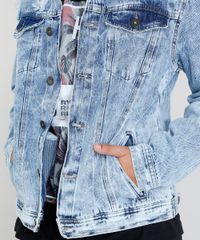 Jaqueta-Jeans-Masculina-Trucker-com-Bolsos-e-Rasgos-Azul-Claro-9449454-Azul_Claro_4 Jaqueta-Jeans-Masculina-Trucker-com-Bolsos-e-Rasgos-Azul-Claro-9449454-Azul_Claro_4