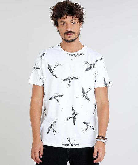 Camiseta-Masculina-Estampada-de-Passaros-Manga-Curta-Gola-Careca-Off-White-9472830-Off_White_1 Camiseta-Masculina-Estampada-de-Passaros-Manga-Curta-Gola-Careca-Off-White-9472830-Off_White_1