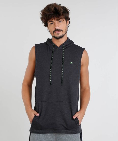 Regata-Masculina-Esportiva-Ace-em-Moletom-com-Capuz-Cinza-Mescla-Escuro-9444851-Cinza_Mescla_Escuro_1