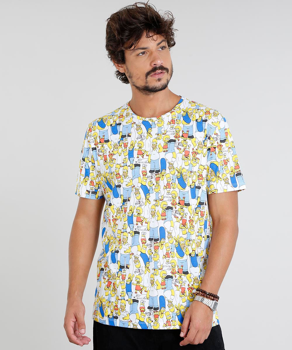 camisa estampada simpsons