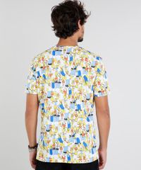 Camiseta-Masculina-Os-Simpsons-Estampada-Manga-Curta-Gola-Careca-Off-White-9434506-Off_White_2