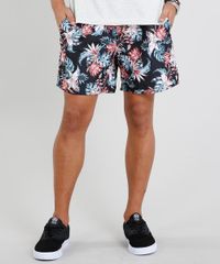 Short-Masculino-Estampado-Floral-com-Bolsos-Preto-9336815-Preto_1 Short-Masculino-Estampado-Floral-com-Bolsos-Preto-9336815-Preto_1