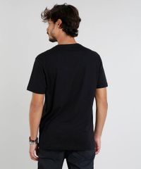 Camiseta-Masculina-com-Estampa-de-Flamingos-Manga-Curta-Gola-Careca-Preta-9317557-Preto_2