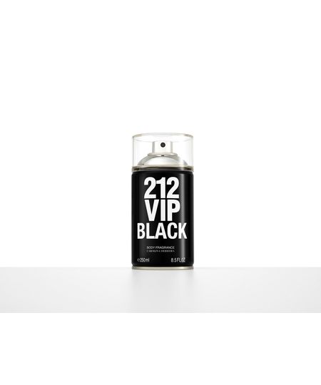 Body Spray 212 VIP Men Black 250ml Menor preço em Body Spray 212 VIP Men Black 250ml