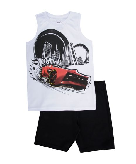 Conjunto-de-Regata-Branca---Bermuda-Hot-Wheels-Preta-8433078-Preto_1