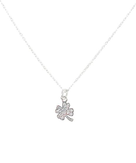 Colar-com-Pingente-de-Trevo-de-4-Folhas-Prateado-7911403-Prateado_1