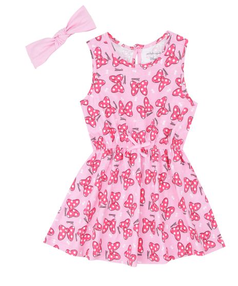 Vestido-Estampado---Faixa-de-Cabelo-Isabela-Capeto---Disney-Rosa-8401338-Rosa_1