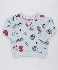 Blusao-Infantil-Homem-Aranha-Estampado-em-Moletom--Cinza-Mescla-9140244-Cinza_Mescla_1