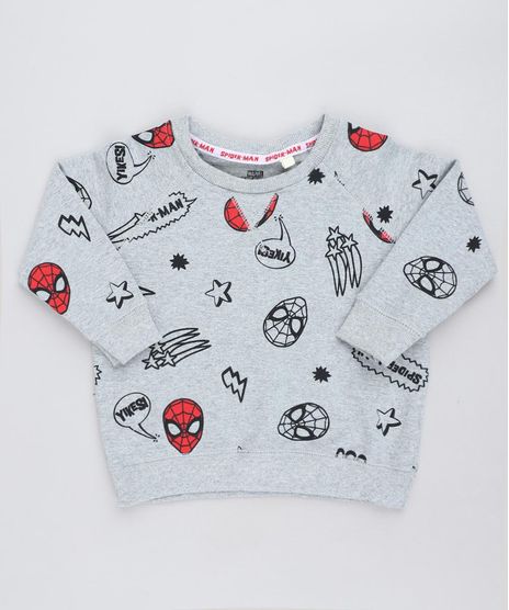 Blusao-Infantil-Homem-Aranha-Estampado-em-Moletom--Cinza-Mescla-9140244-Cinza_Mescla_1