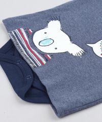 Body-Camiseta-Infantil-com-Estampa-de-Coala-Manga-Curta-Gola-Careca-Azul-9205094-Azul_4