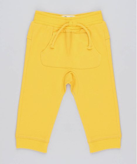 calça mostarda infantil