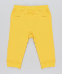Calca-Infantil-em-Moletom-com-Bolso-Canguru-Mostarda-9205089-Mostarda_2