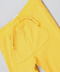 Calca-Infantil-em-Moletom-com-Bolso-Canguru-Mostarda-9205089-Mostarda_4