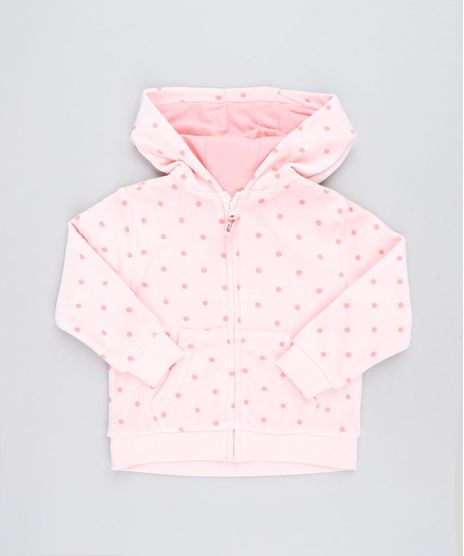 Blusao-Infantil-Estampado-de-Poa-em-Plush-com-Capuz-Rosa-Claro-9345925-Rosa_Claro_1