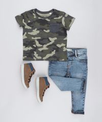 Camiseta-Infantil-Estampada-Camuflada-com-Bolso-Manga-Curta-Gola-Careca-Verde-Militar-9482763-Verde_Militar_3
