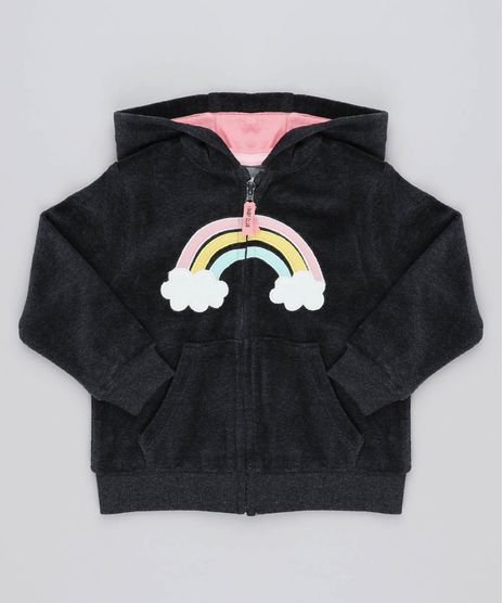 Blusao-Infantil-Arco-Iris-em-Plush-com-Capuz-Preto-9345921-Preto_1