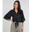 Camisa-Feminina-Cropped-com-No-Manga-Curta-Preta-9460408-Preto_1