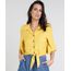 Camisa-Feminina-Cropped-com-No-Manga-Curta-Mostarda-9460408-Mostarda_1