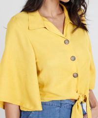 Camisa-Feminina-Cropped-com-No-Manga-Curta-Mostarda-9460408-Mostarda_4 Camisa-Feminina-Cropped-com-No-Manga-Curta-Mostarda-9460408-Mostarda_4