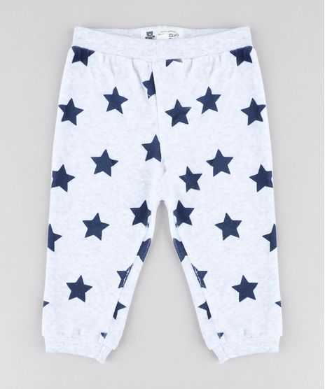 Calca-Infantil-Estampada-de-Estrelas-em-Plush-Cinza-Mescla-Claro-9195554-Cinza_Mescla_Claro_1