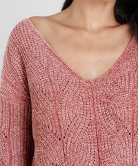 Sueter-Feminino-em-Trico-de-Chenille-Manga-Longa-Rosa-Escuro-9362699-Rosa_Escuro_4 Sueter-Feminino-em-Trico-de-Chenille-Manga-Longa-Rosa-Escuro-9362699-Rosa_Escuro_4