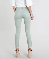 Calca-de-Sarja-Feminina-Super-Skinny-Cintura-Media-Verde-Claro-9463459-Verde_Claro_2