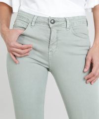 Calca-de-Sarja-Feminina-Super-Skinny-Cintura-Media-Verde-Claro-9463459-Verde_Claro_4