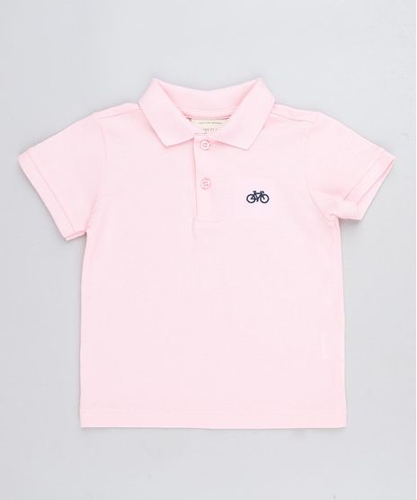 Polo-Infantil--Basica-Manga-Curta-em-Piquet-Rosa-Claro-8527029-Rosa_Claro_1
