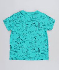 Camiseta-Infantil-Estampada-de-Dinossauros-Manga-Curta-Gola-Careca-Verde-9466685-Verde_2