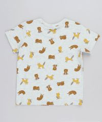Camiseta-Infantil-Estampada-de-Bichos-com-Bolso-Manga-Curta-Gola-Careca-Cinza-Mescla-Claro-9428857-Cinza_Mescla_Claro_2