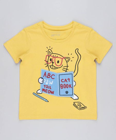 Camiseta-Infantil-com-Estampa-Interativa-de-Gato-Manga-Curta-Gola-Careca-Amarela-9441594-Amarelo_1 Camiseta-Infantil-com-Estampa-Interativa-de-Gato-Manga-Curta-Gola-Careca-Amarela-9441594-Amarelo_1