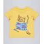 Camiseta-Infantil-com-Estampa-Interativa-de-Gato-Manga-Curta-Gola-Careca-Amarela-9441594-Amarelo_1
