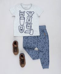 Camiseta-Infantil-com-Estampa-Interativa-de-Bichos-Manga-Curta-Gola-Careca-Cinza-Mescla-9452224-Cinza_Mescla_3