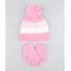 Kit-de-Gorro-Infantil-Listrado-com-Pompom---Luva-em-Trico-Rosa-9358410-Rosa_1