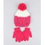 Kit-de-Gorro-Infantil-com-Pompom-e-Lurex----Luva-em-Trico-Pink-9358409-Pink_1