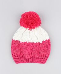Kit-de-Gorro-Infantil-com-Pompom-e-Lurex----Luva-em-Trico-Pink-9358409-Pink_2