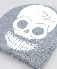 Kit-de-Gorro-Infantil-de-Caveira---Luvas-Esqueleto-em-Trico-Cinza-Mescla-8865097-Cinza_Mescla_4