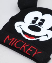 Kit-de-Gorro-Infantil-Mickey-com-Orelhas---Luvas-em-Trico-Preto-9358315-Preto_4