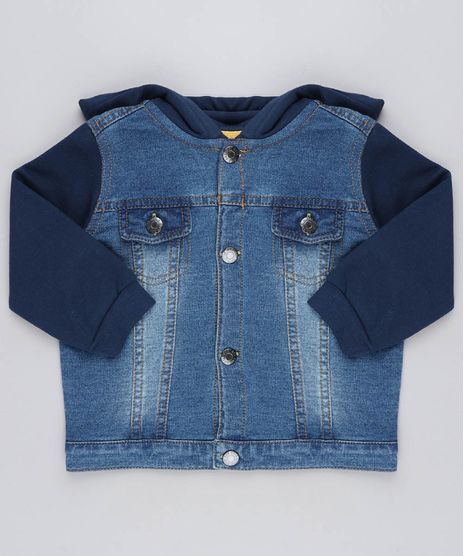Jaqueta-Jeans-Infantil-com-Capuz-em-Moletom-Azul-Escuro-9201539-Azul_Escuro_1