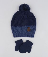 Kit-de-Gorro-Infantil-com-Pompom---Luva-em-Trico-Azul-Marinho-9358314-Azul_Marinho_1 Kit-de-Gorro-Infantil-com-Pompom---Luva-em-Trico-Azul-Marinho-9358314-Azul_Marinho_1