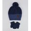 Kit-de-Gorro-Infantil-com-Pompom---Luva-em-Trico-Azul-Marinho-9358314-Azul_Marinho_1