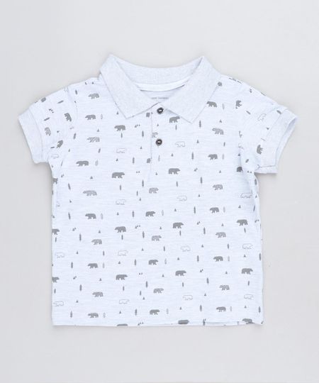 Polo-Infantil-Estampada-de-Ursos-em-Piquet-Manga-Curta-Cinza-Mescla-Claro-9441600-Cinza_Mescla_Claro_1 Polo-Infantil-Estampada-de-Ursos-em-Piquet-Manga-Curta-Cinza-Mescla-Claro-9441600-Cinza_Mescla_Claro_1