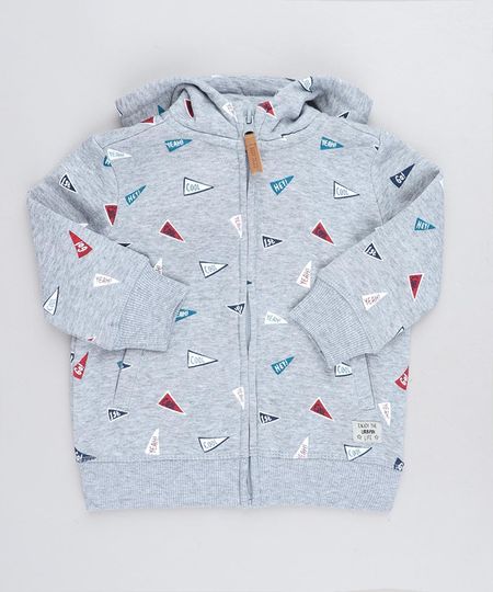 Blusao-Infantil-Estampado-com-Capuz-em-Moletom-Cinza-Mescla-9358381-Cinza_Mescla_1