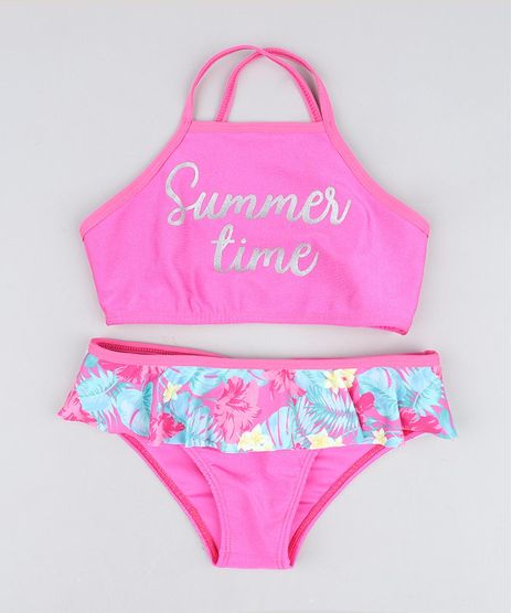Biquini-Infantil--Summer-Time--com-Babado-Protecao-UV50--Pink-9419674-Pink_1