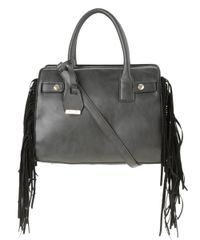 Bolsa-Trapezio-com-Franjas-Preta-8327682-Preto_1