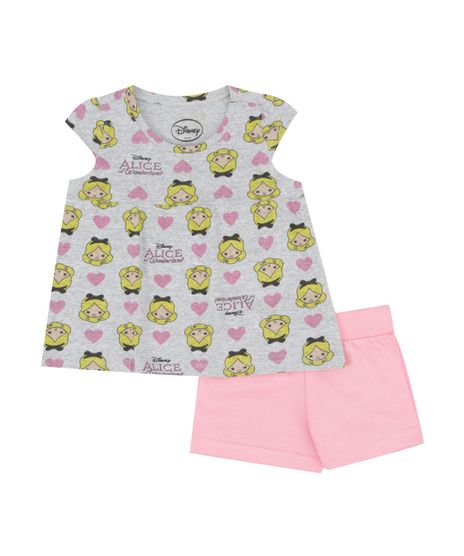 Conjunto-de-Blusa-Cinza---Short-Alice-no-Pais-das-Maravilhas-Cinza-Mescla-8458173-Cinza_Mescla_1