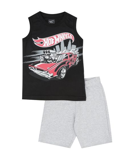 Conjunto-de-Regata-Preta---Bermuda-Hot-Wheels-Cinza-Mescla-8433072-Cinza_Mescla_1