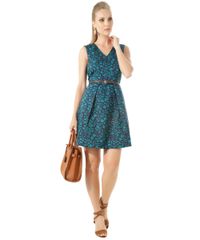 Vestido-Estampado-Floral-com-Cinto-Azul-Marinho-8366831-Azul_Marinho_3