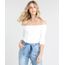 Blusa-Feminina-Cropped-Canelado-Ombro-a-Ombro-Manga-3-4-Off-White-9424215-Off_White_1